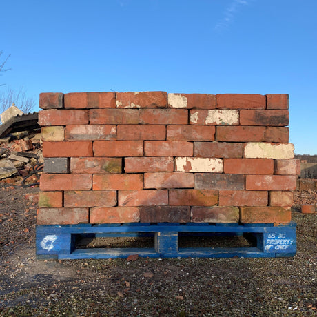 75mm Heritage Red Imperial Reclaimed Bricks | Pack of 250 Bricks - Reclaimed Brick Company