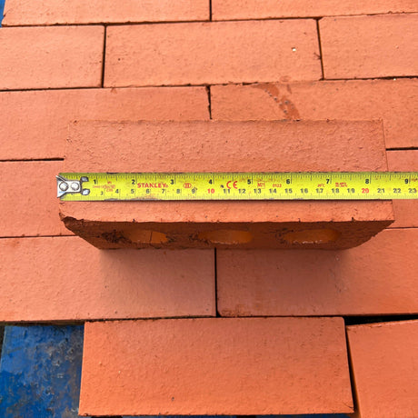 New 75mm Red Facing Bricks - Reclaimed Brick Company