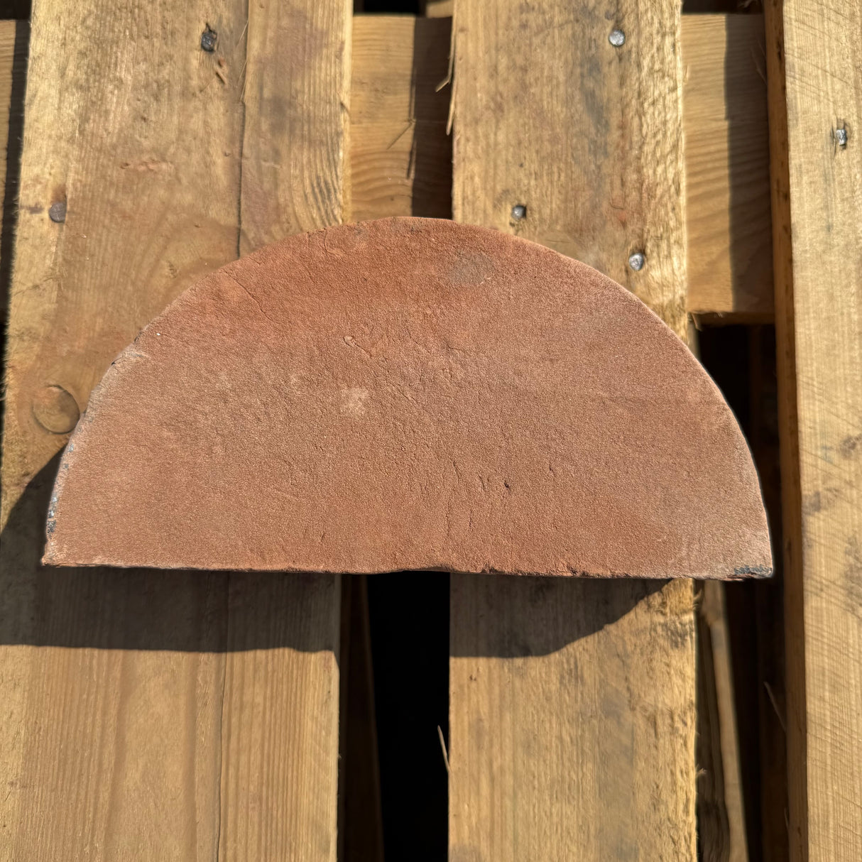 Orange Handmade Half Round Coping Bricks