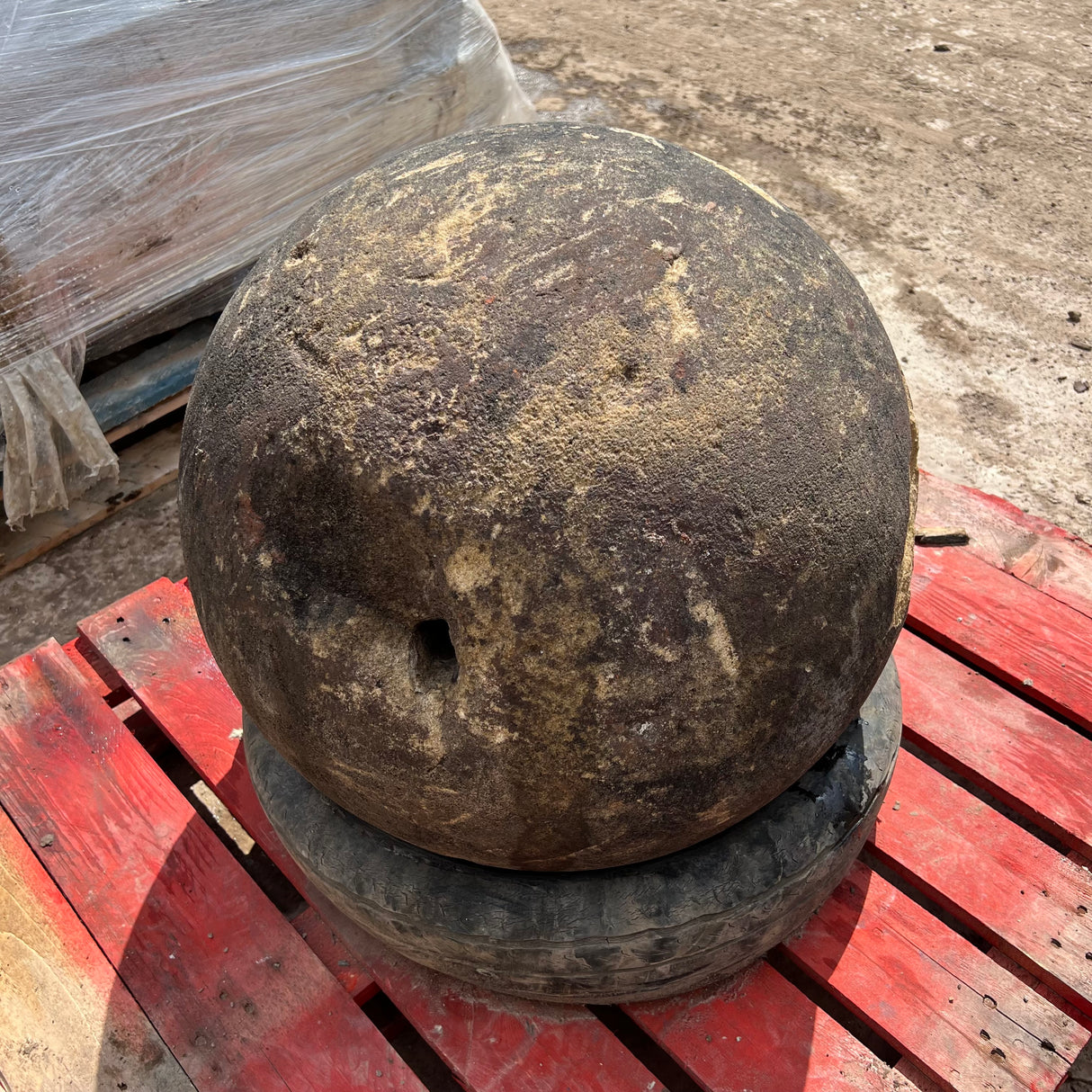 Reclaimed Natural Stone Sphere Ball