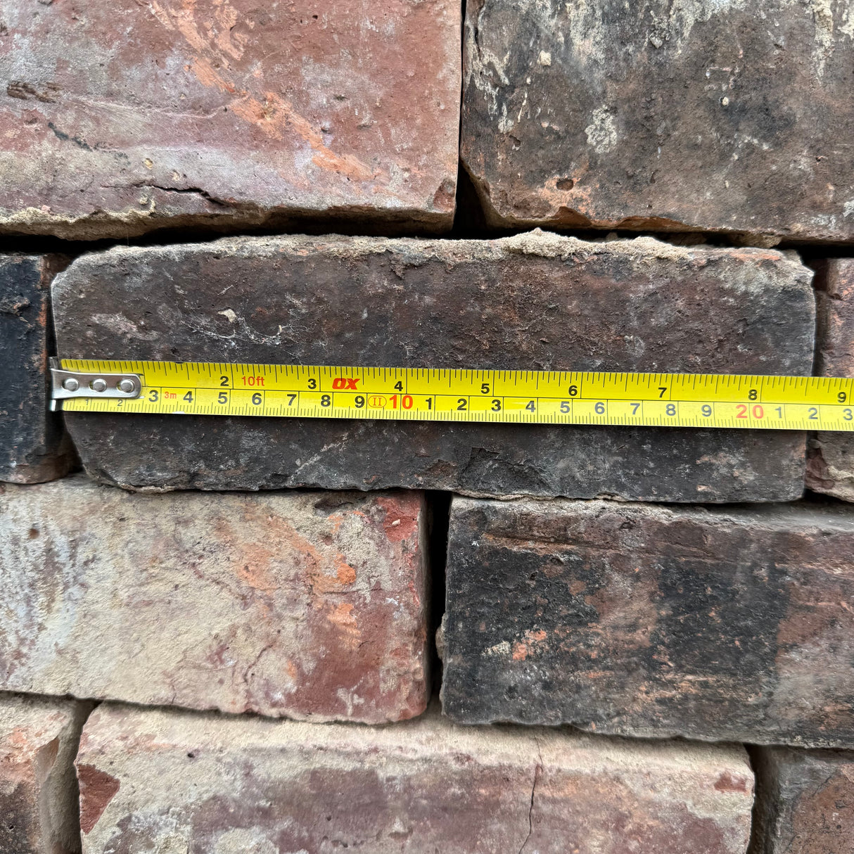 Reclaimed Staffordshire Handmade Bricks | Pack of 250 Bricks | Free Delivery