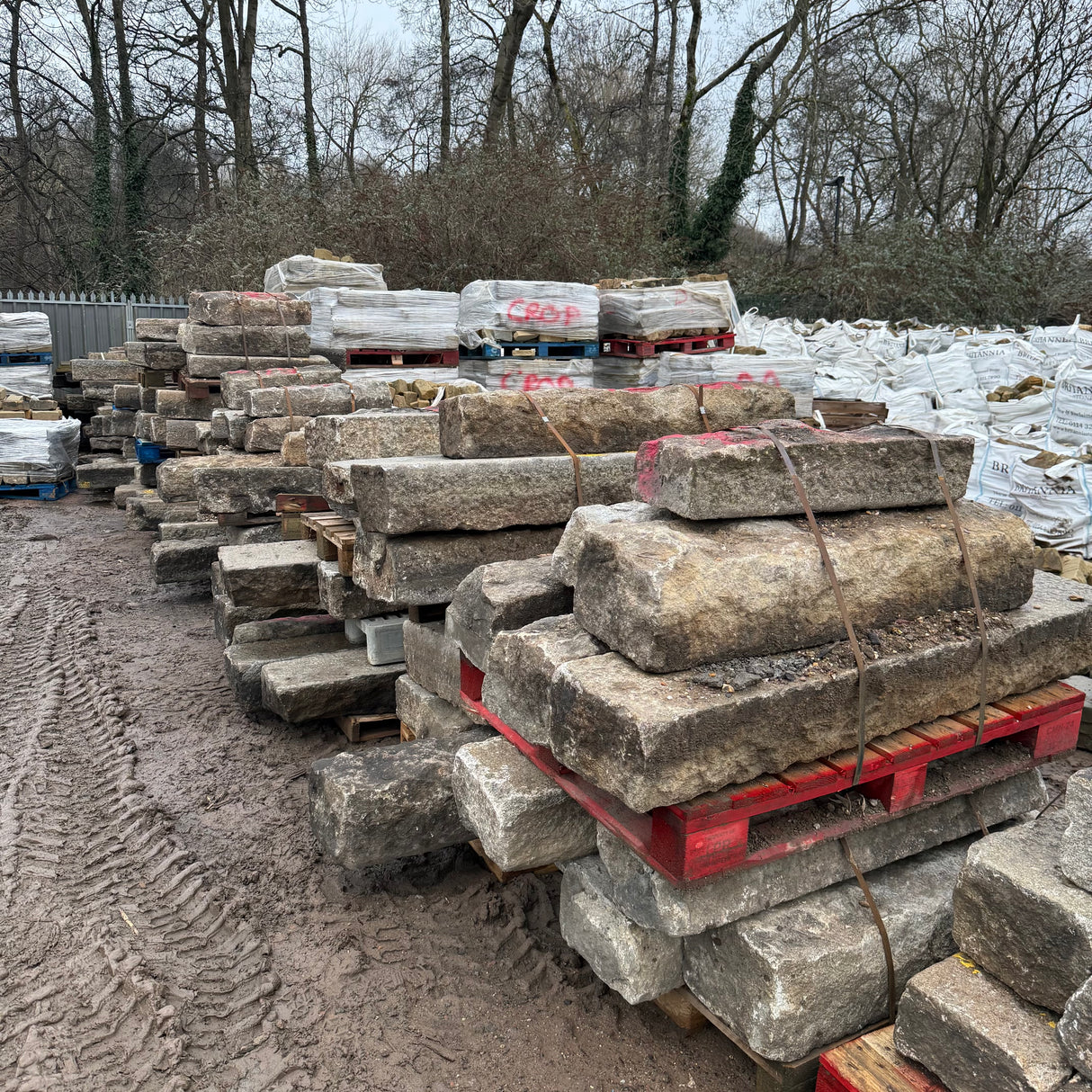 Reclaimed 12” x 8” Granite Kerb Stones