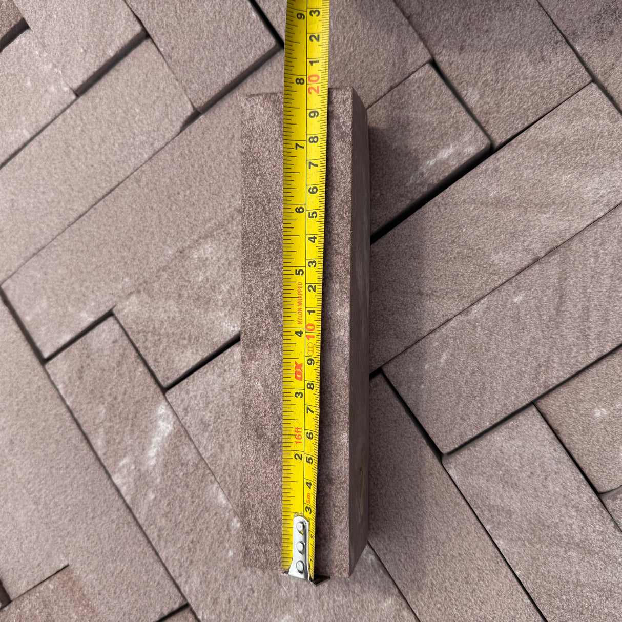 Red Sandstone Stackers - 200mm x 50mm x 40mm - Per SQM