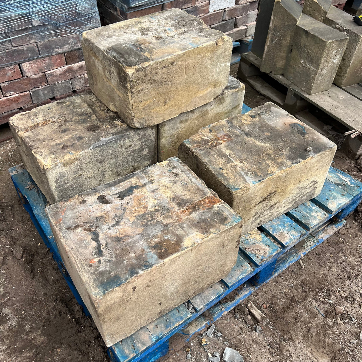 Reclaimed York Natural Stone Statue Plinth