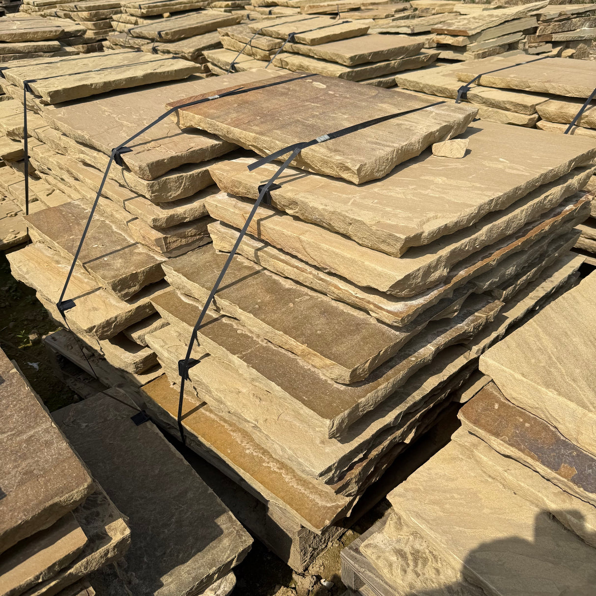 Yorkshire Stone Riven Paving Flags - Per SQM