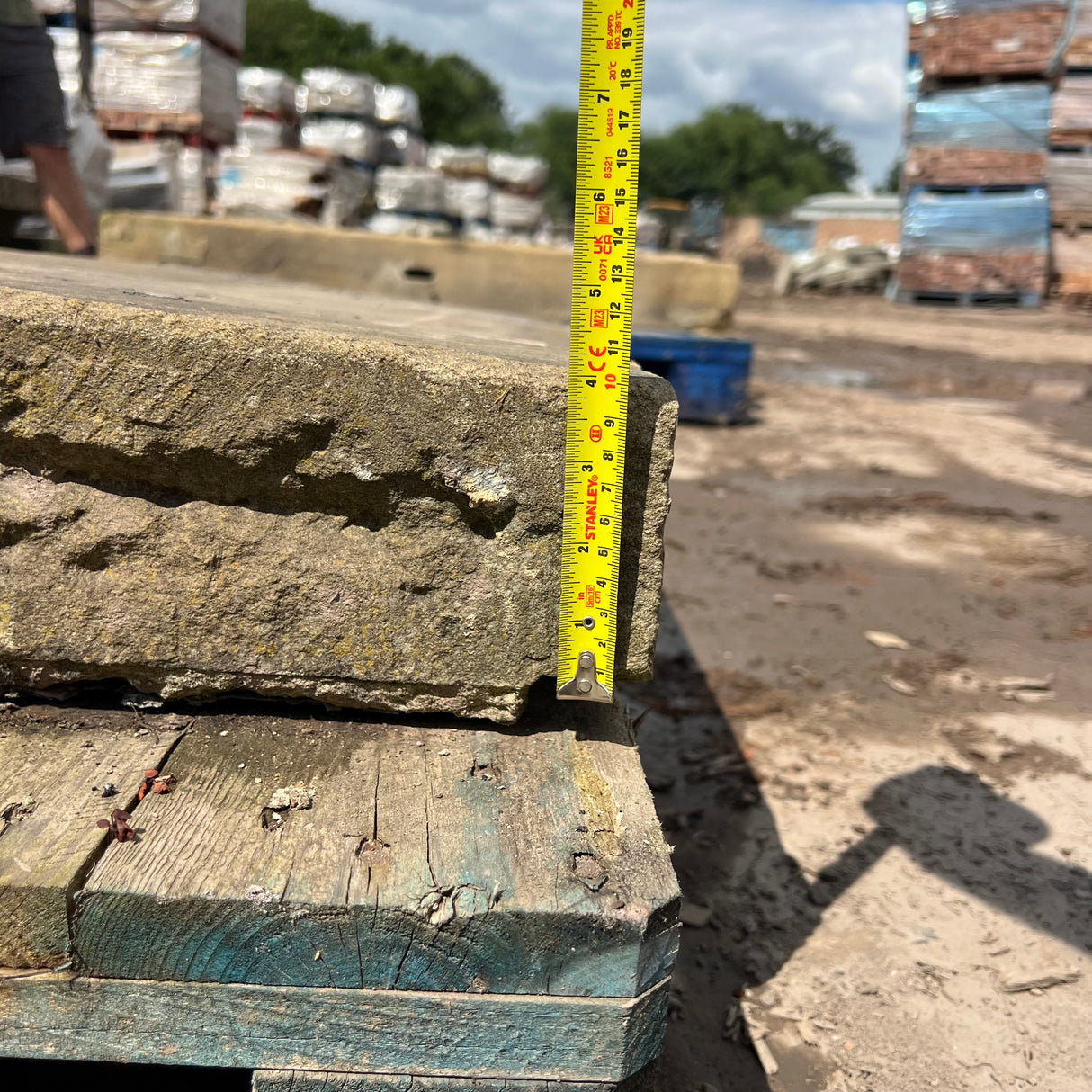 Pair of Reclaimed Natural Stone Steps