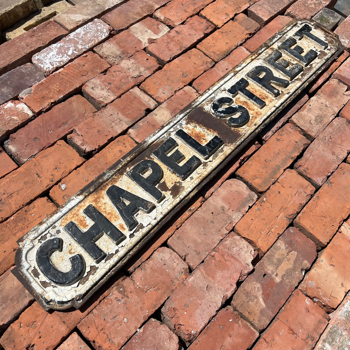 Original Cast Iron ‘Chapel Street’ Sign