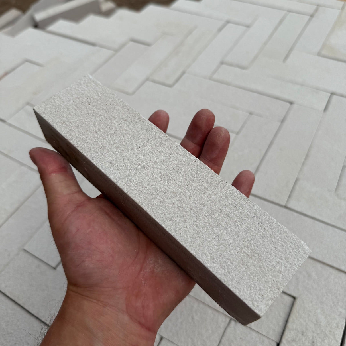 White Sandstone Stackers - 200mm x 50mm x 40mm - Per SQM