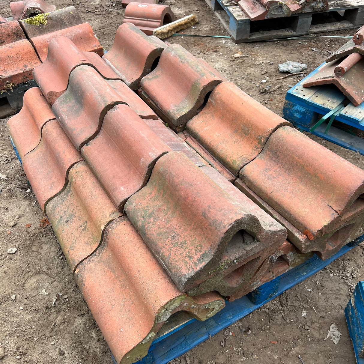 Reclaimed Terracotta Red Red Wall Coping Brick - Job Lot of 28ft