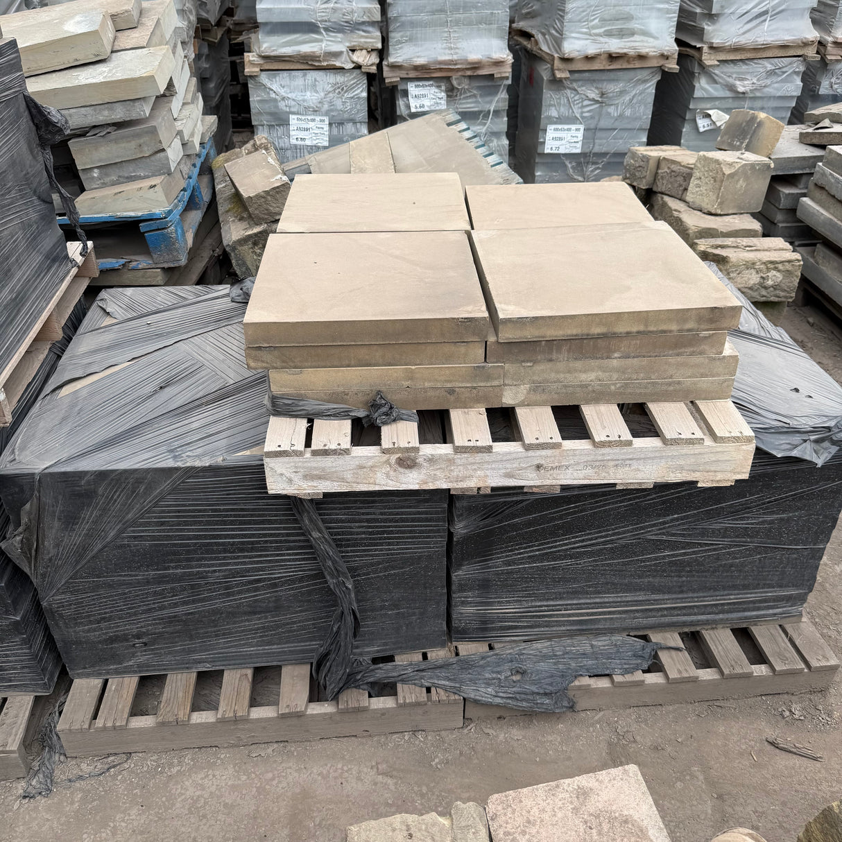 Reclaimed Yorkshire Stone Slabs 450mm x 450mm Each