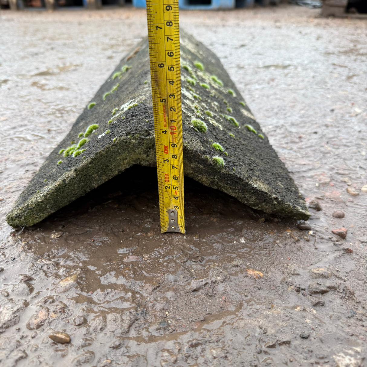 Reclaimed Weathered Concrete Ridge Tile