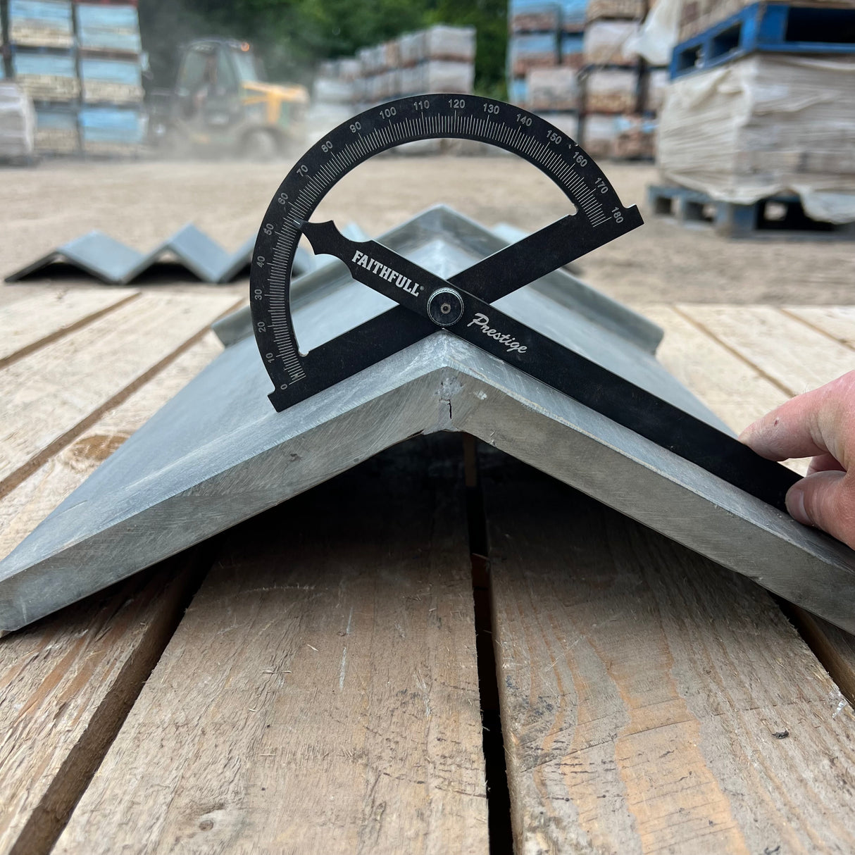 New Brazilian Slate Roof Capped Ridge Tile - 125 Degree