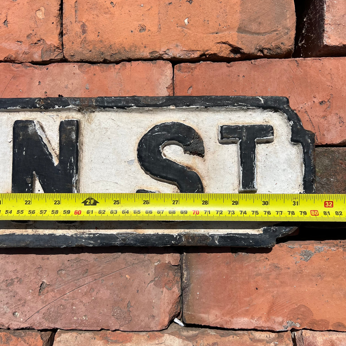 Original Cast Iron ‘Rushton St’ Street Sign