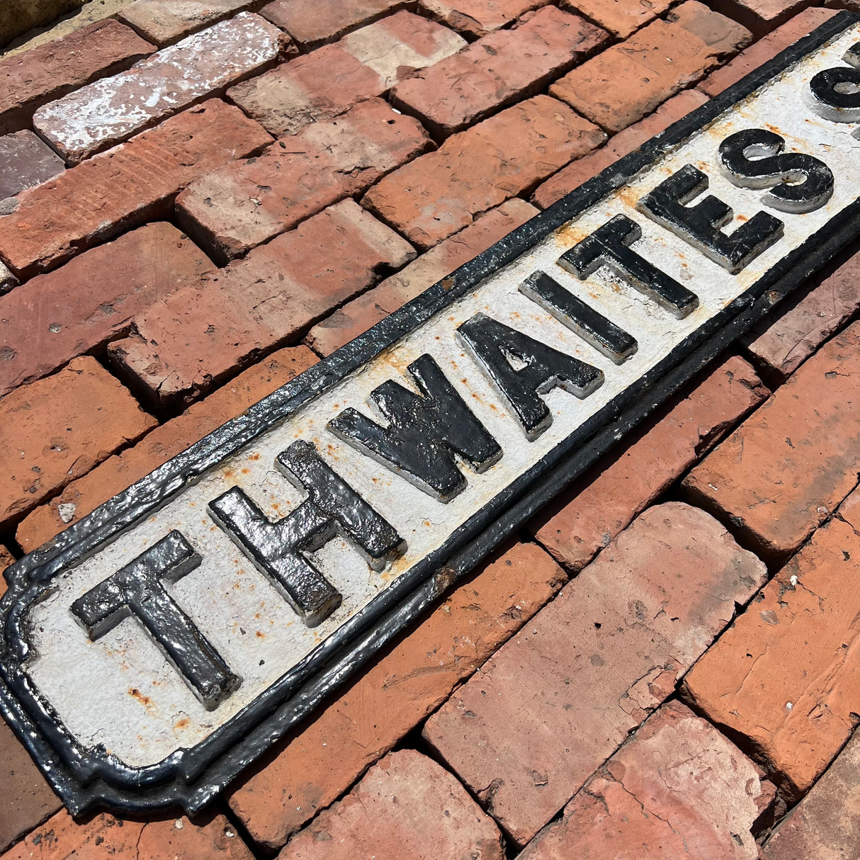 Original Cast Iron ‘Thwaites St’ Street Sign