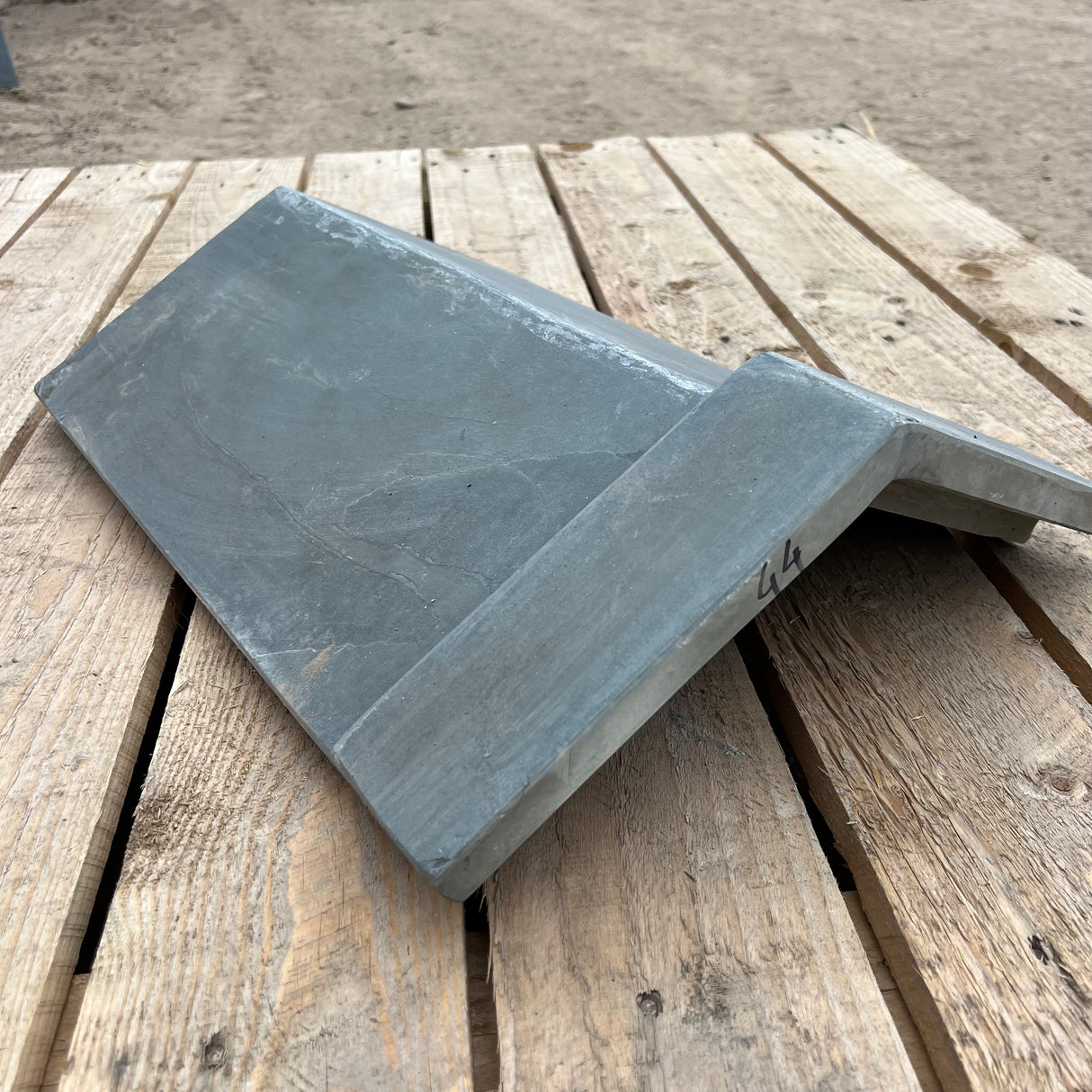 New Brazilian Slate Roof Capped Ridge Tile - 125 Degree