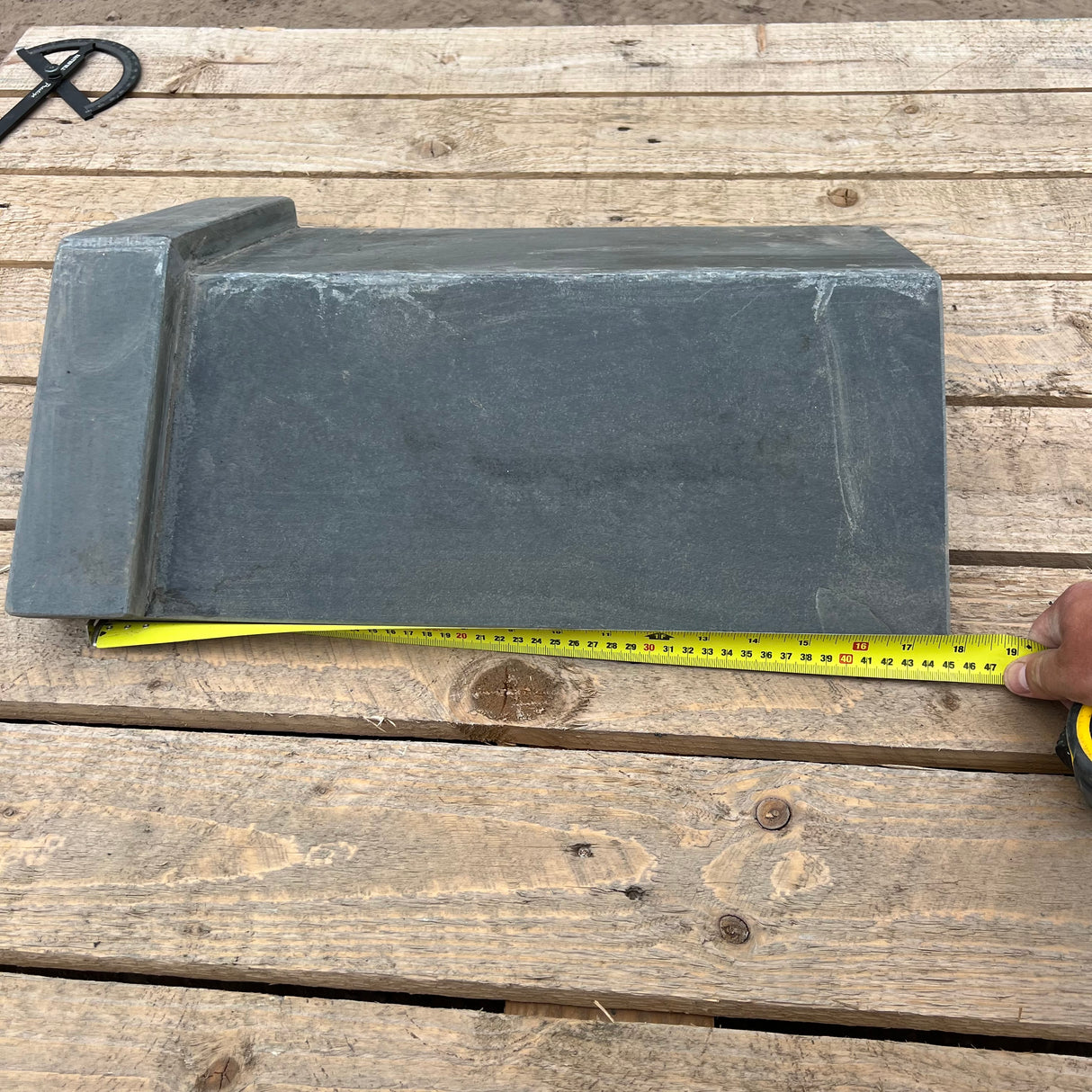 New Brazilian Slate Roof Capped Ridge Tile - 125 Degree