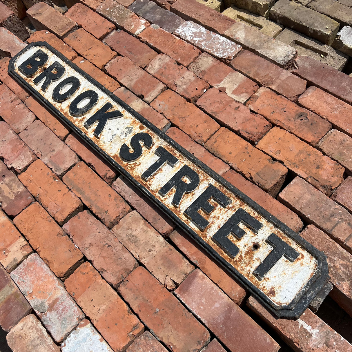 Original Cast Iron ‘Brook Street’ Street Sign