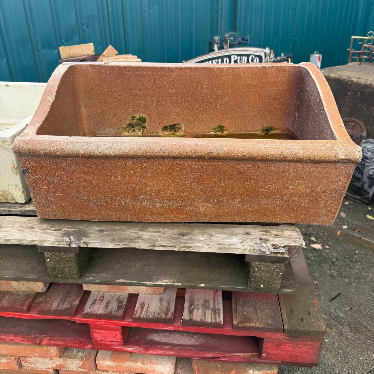 Reclaimed Brown Salt Glazed Trough