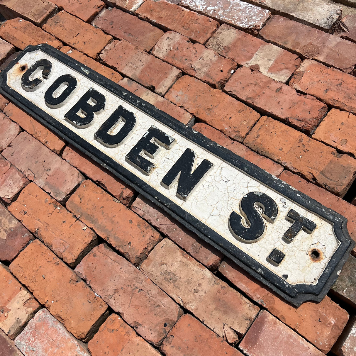 Original Cast Iron ‘Cobden St’ Street Sign