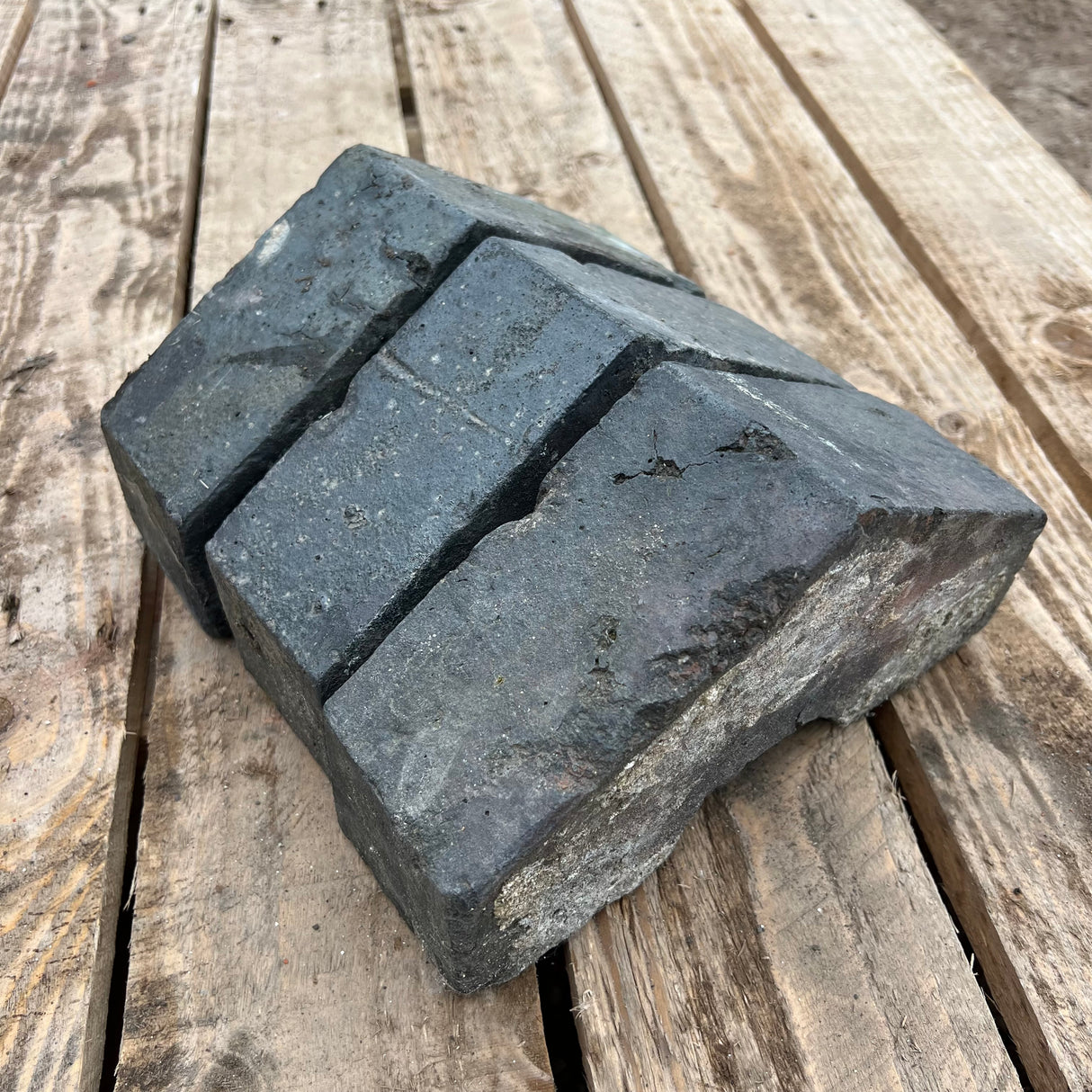 Reclaimed Staffordshire Blue Triangle Wall Coping Brick