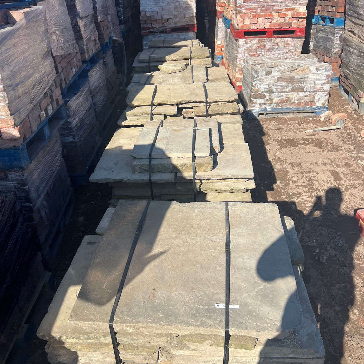 Reclaimed Grade A Yorkshire Stone Paving - Per SQM