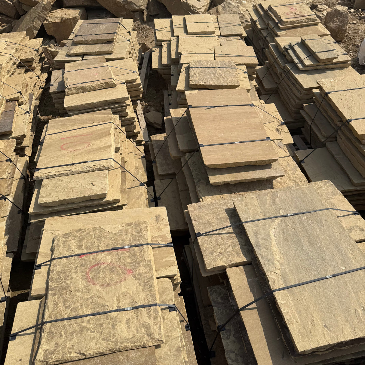 Yorkshire Stone Riven Paving Flags - Per SQM