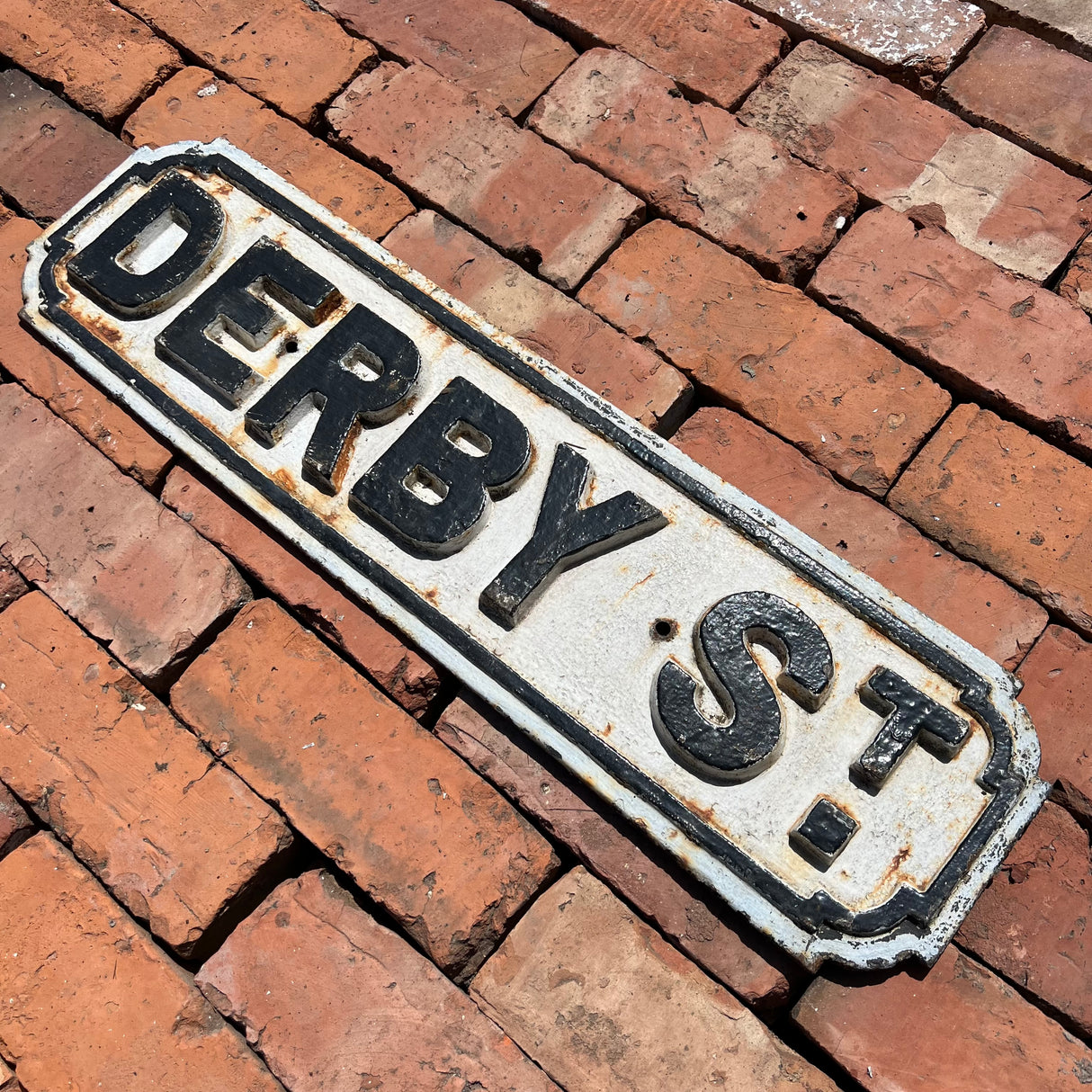 Original Cast Iron ‘Derby St’ Street Sign