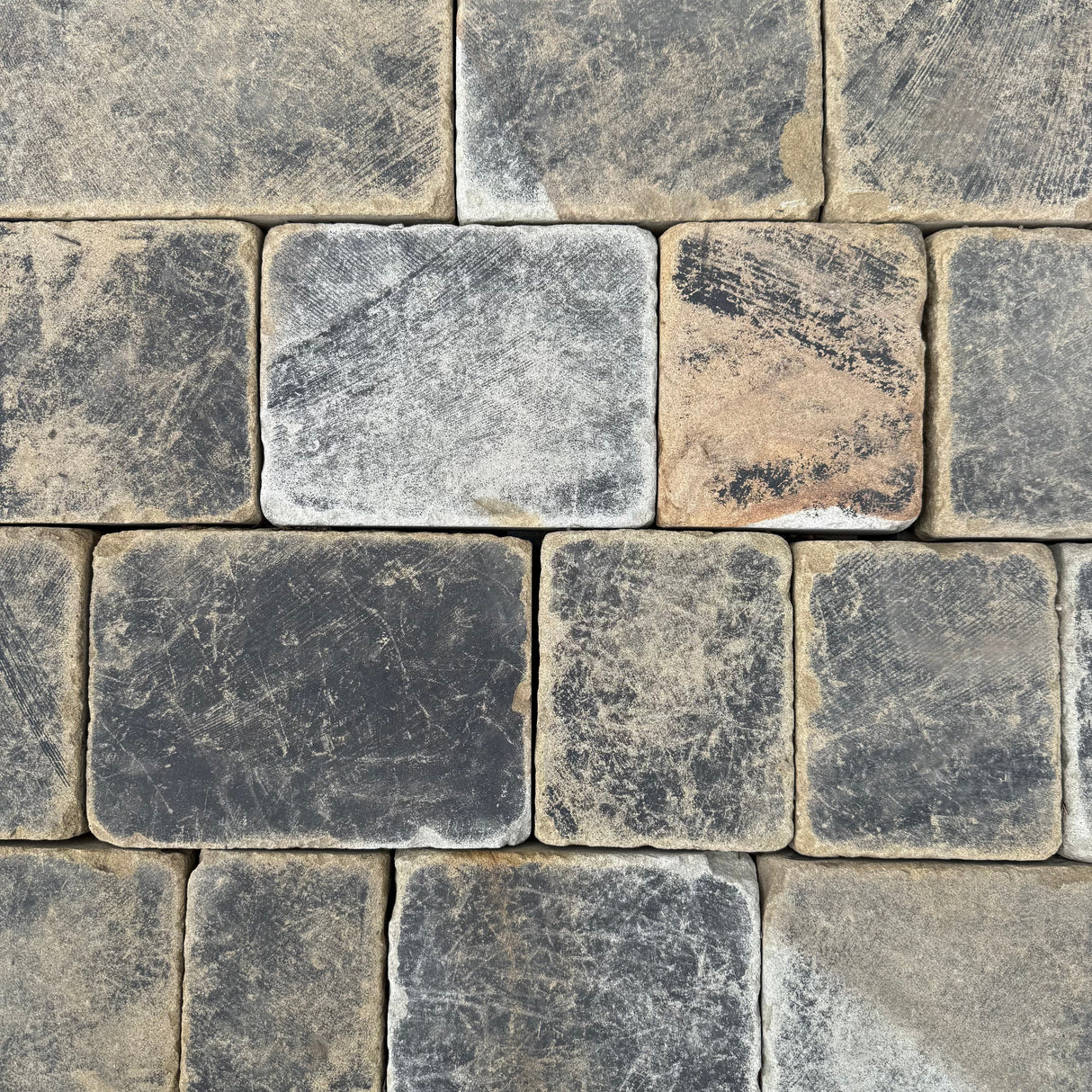 New Weathered Yorkshire Sandstone Cobble Setts - Per SQM