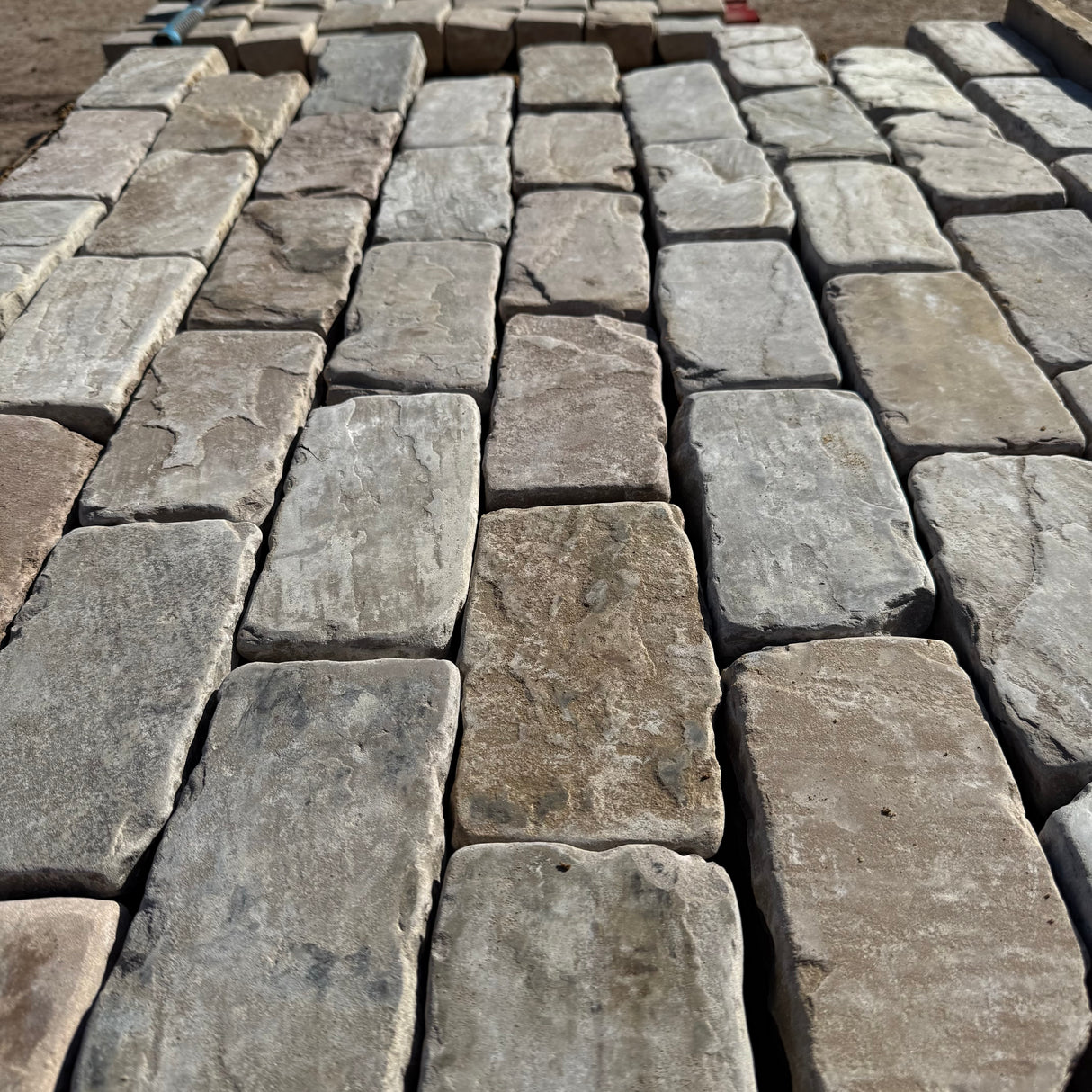 Sandstone Tumbled 200 x 100 Cobbles - Per SQM
