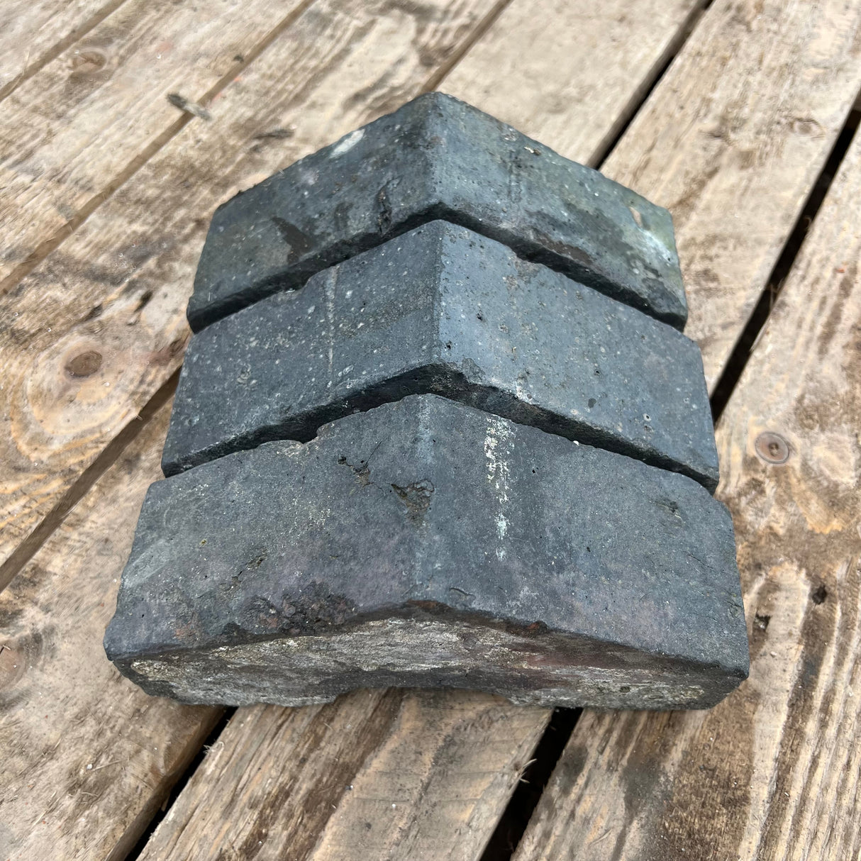 Reclaimed Staffordshire Blue Triangle Wall Coping Brick
