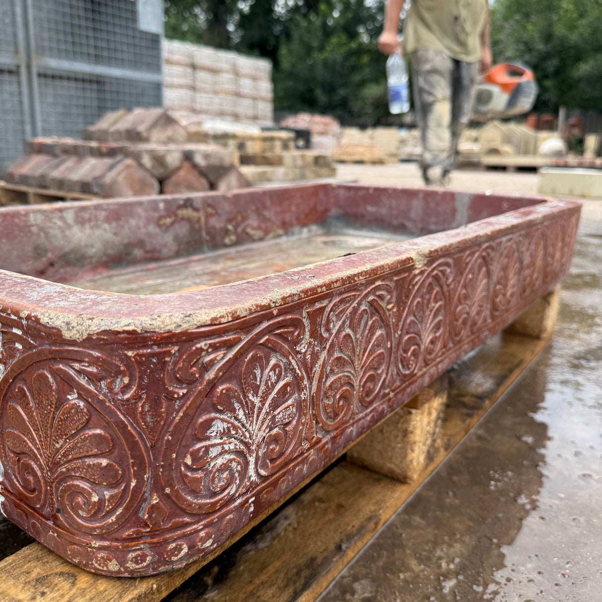 Decorative Glazed Brown Sink