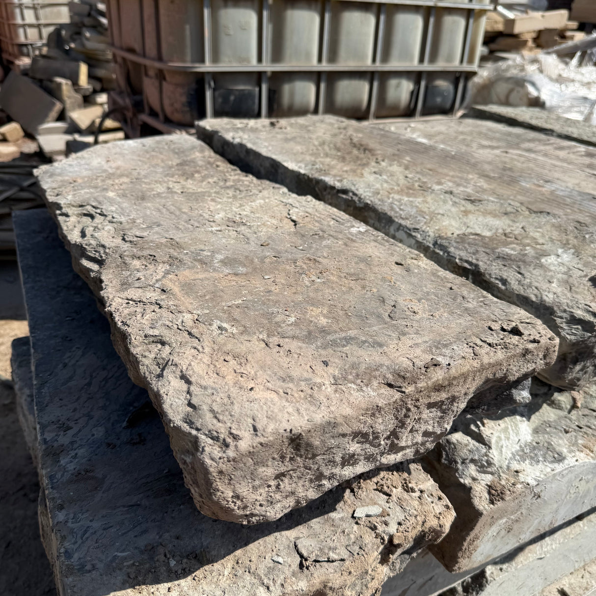 Reclaimed Yorkshire Stone Kerbs - 12” x 5”