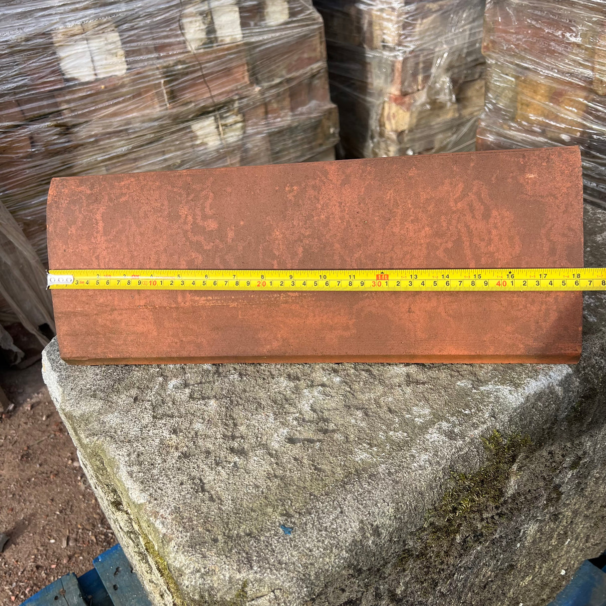 Reclaimed Saddle Back Roof Ridge Tiles - Job Lot of 80