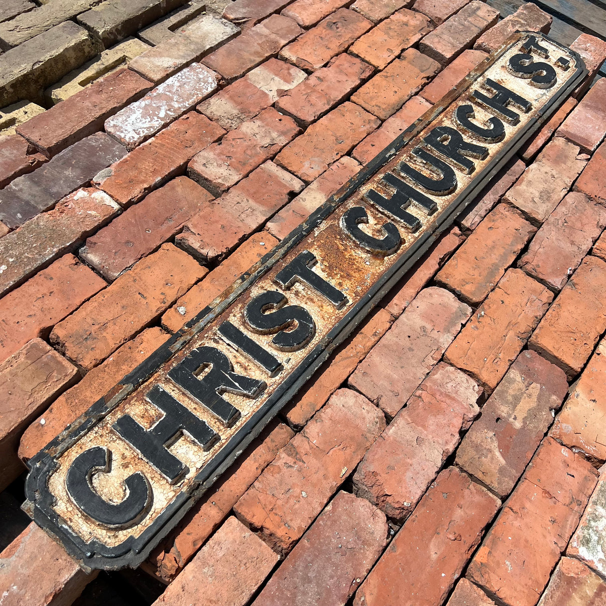 Original Cast Iron ‘Christ Church St’ Street Sign