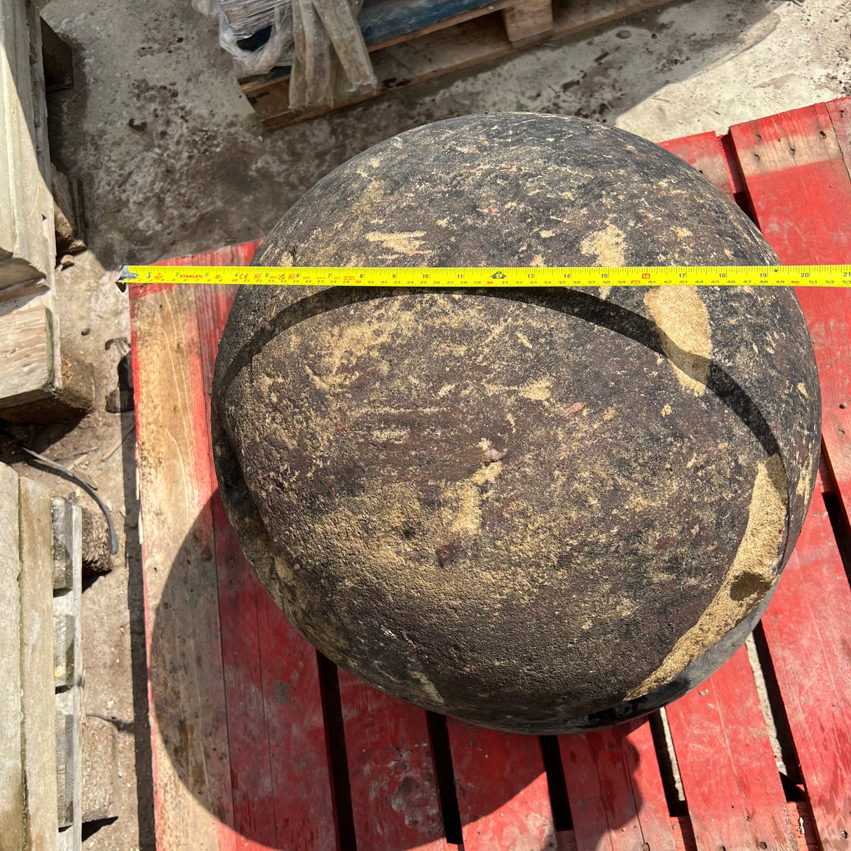 Reclaimed Natural Stone Sphere Ball