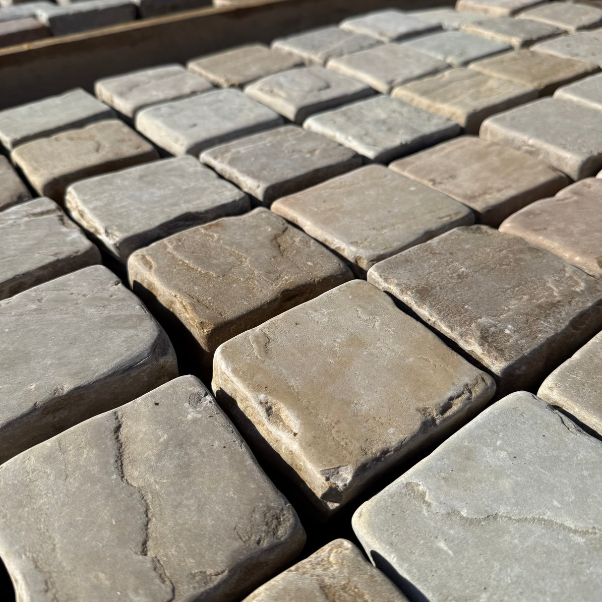 Sandstone Tumbled 100 x 100 Cobbles - Per SQM