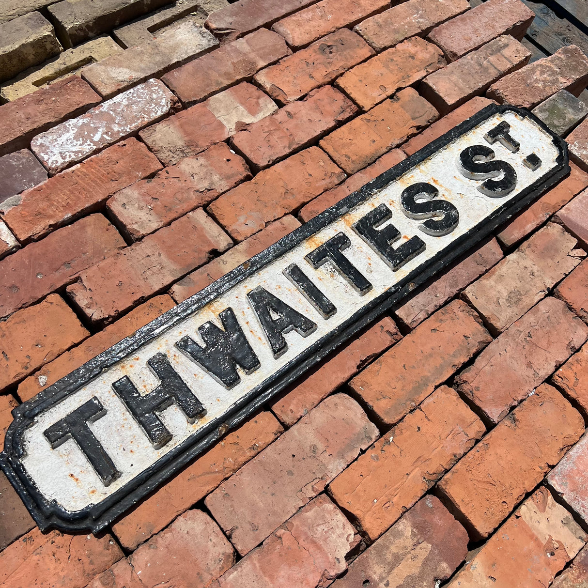 Original Cast Iron ‘Thwaites St’ Street Sign