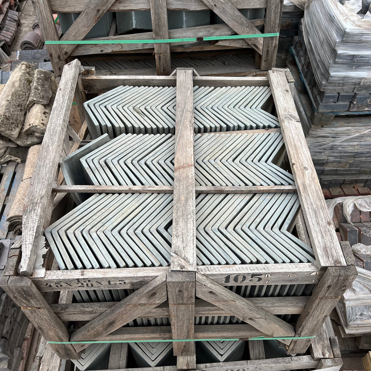 New Brazilian Slate Roof Capped Ridge Tile - 125 Degree