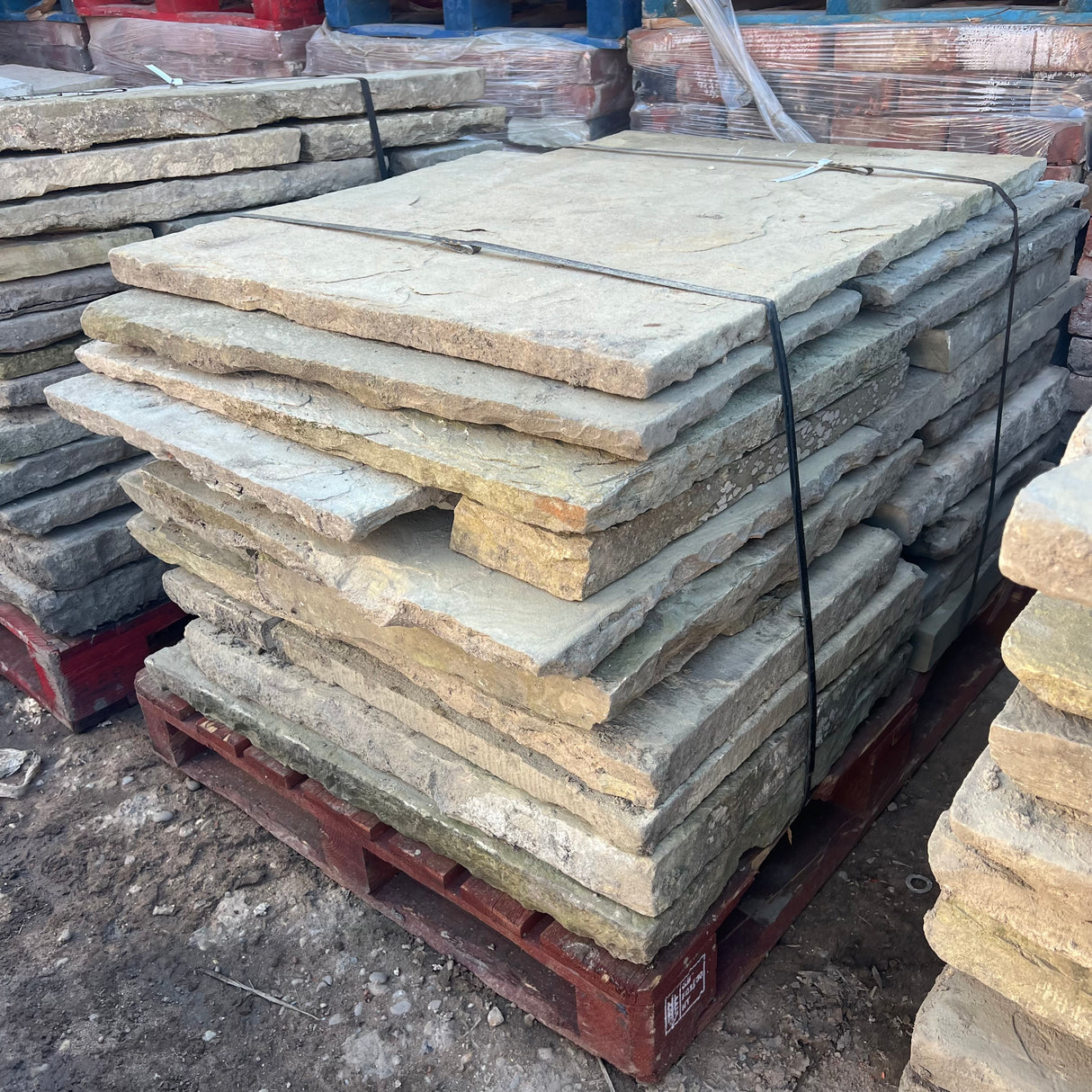 Reclaimed Grade A Yorkshire Stone Paving - Per SQM