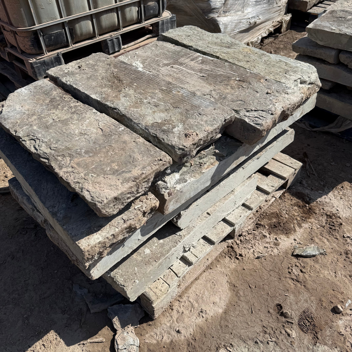 Reclaimed Yorkshire Stone Kerbs - 12” x 5”