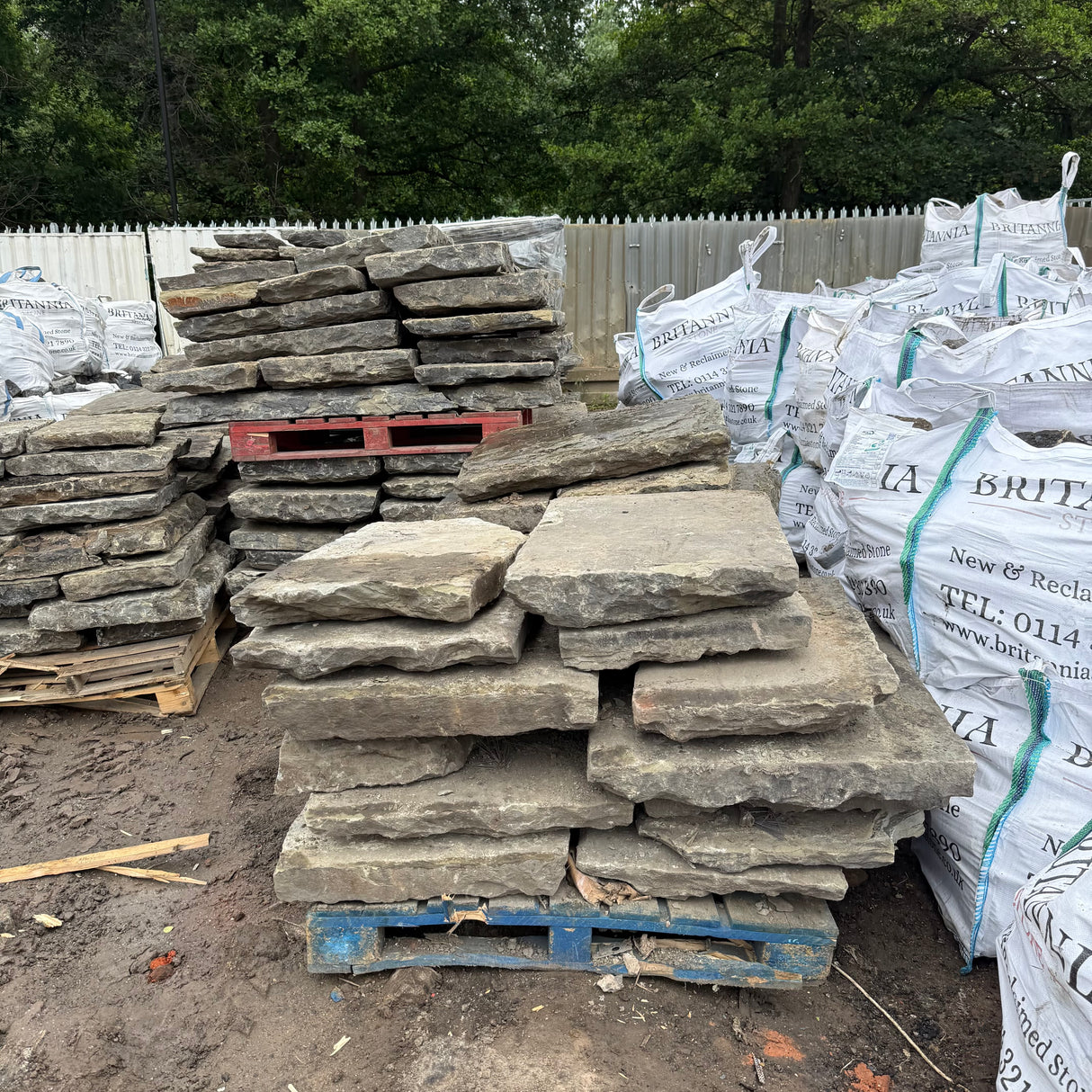 Reclaimed Yorkstone Mill Flag Paving - Per SQM