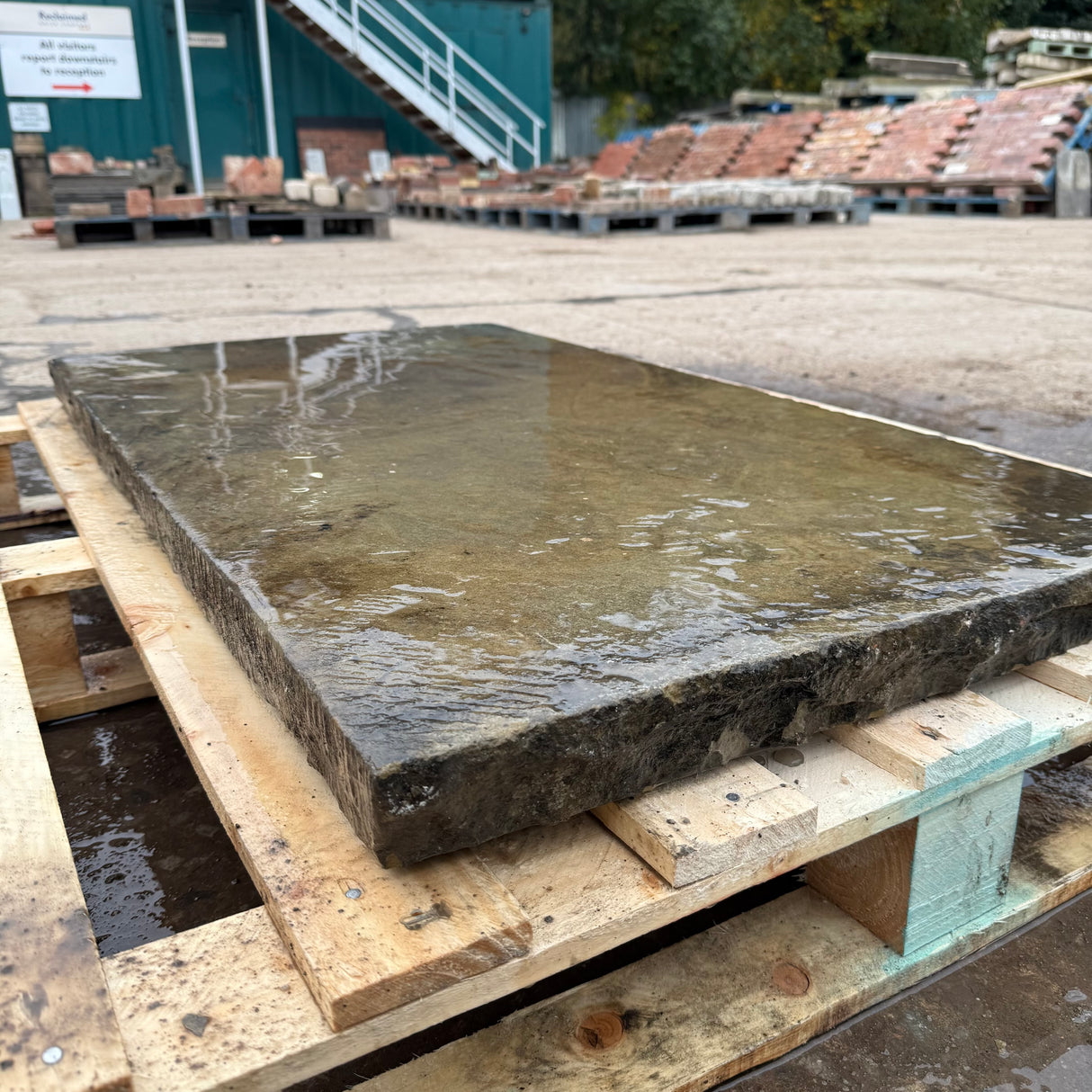 Reclaimed Yorkshire Stone Fireplace Hearth - 120cm x 60cm