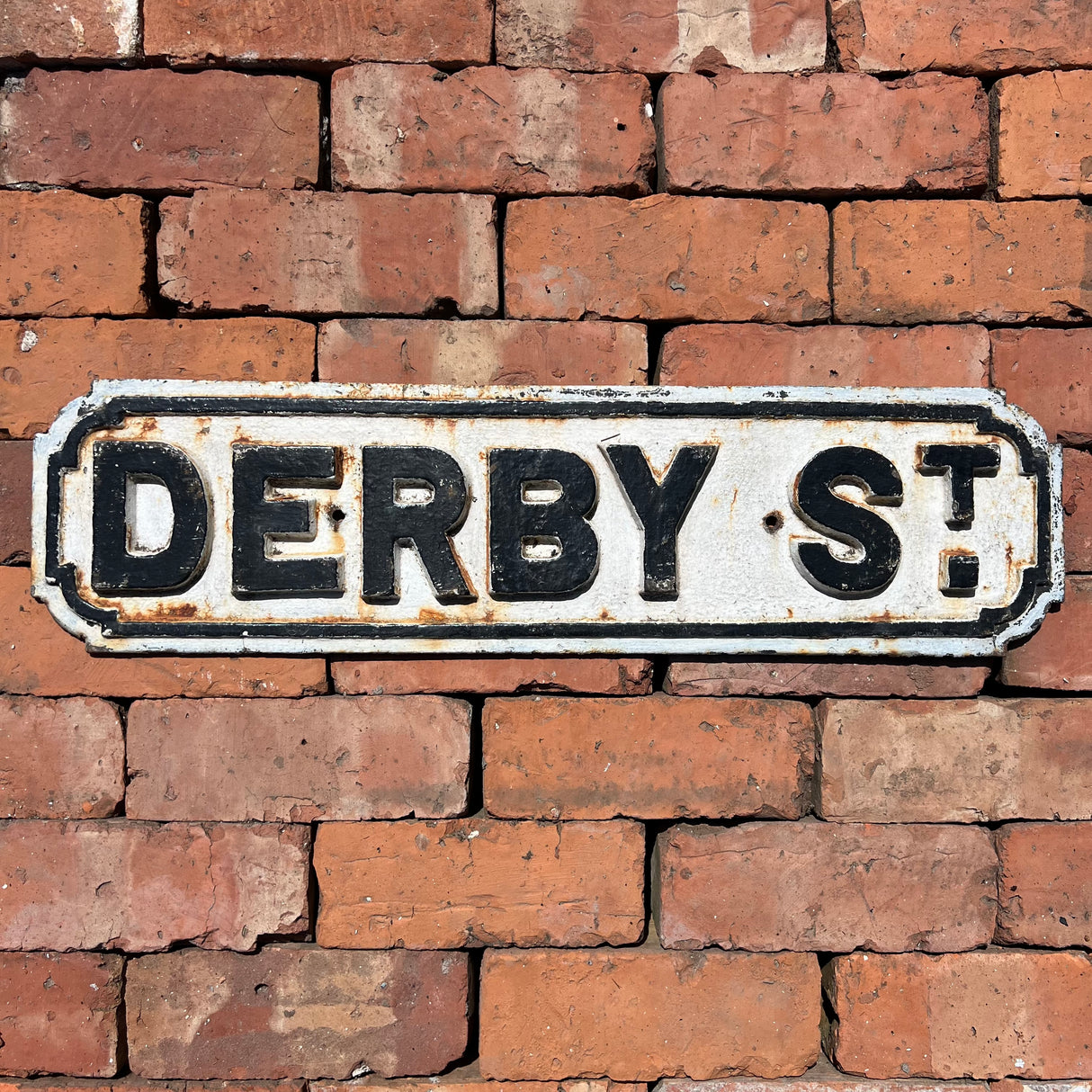 Original Cast Iron ‘Derby St’ Street Sign