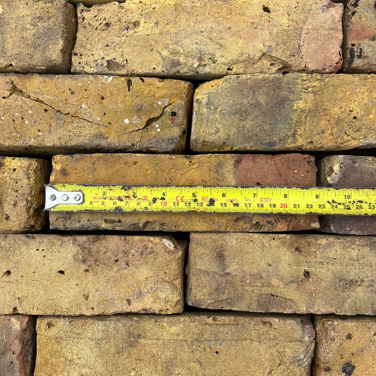 Genuine Reclaimed London Yellow Stock Handmade Bricks | Pack of 250 Bricks | Free Delivery