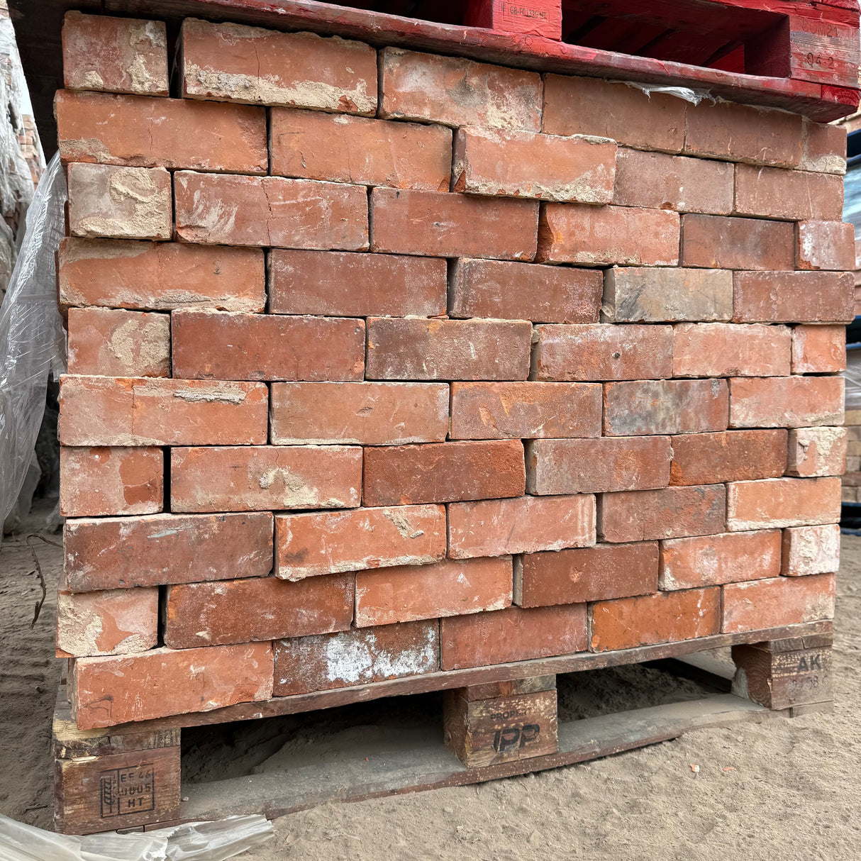 Reclaimed Orange Pressed Facing Brick | Pack of 250 Bricks | Free Delivery