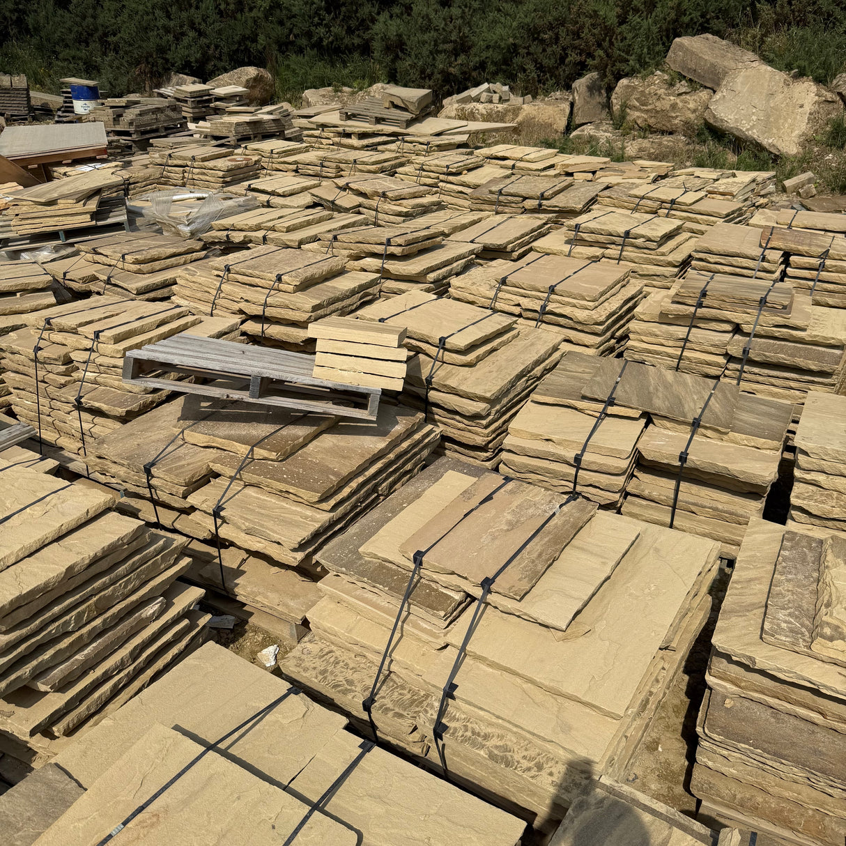 Yorkshire Stone Riven Paving Flags - Per SQM