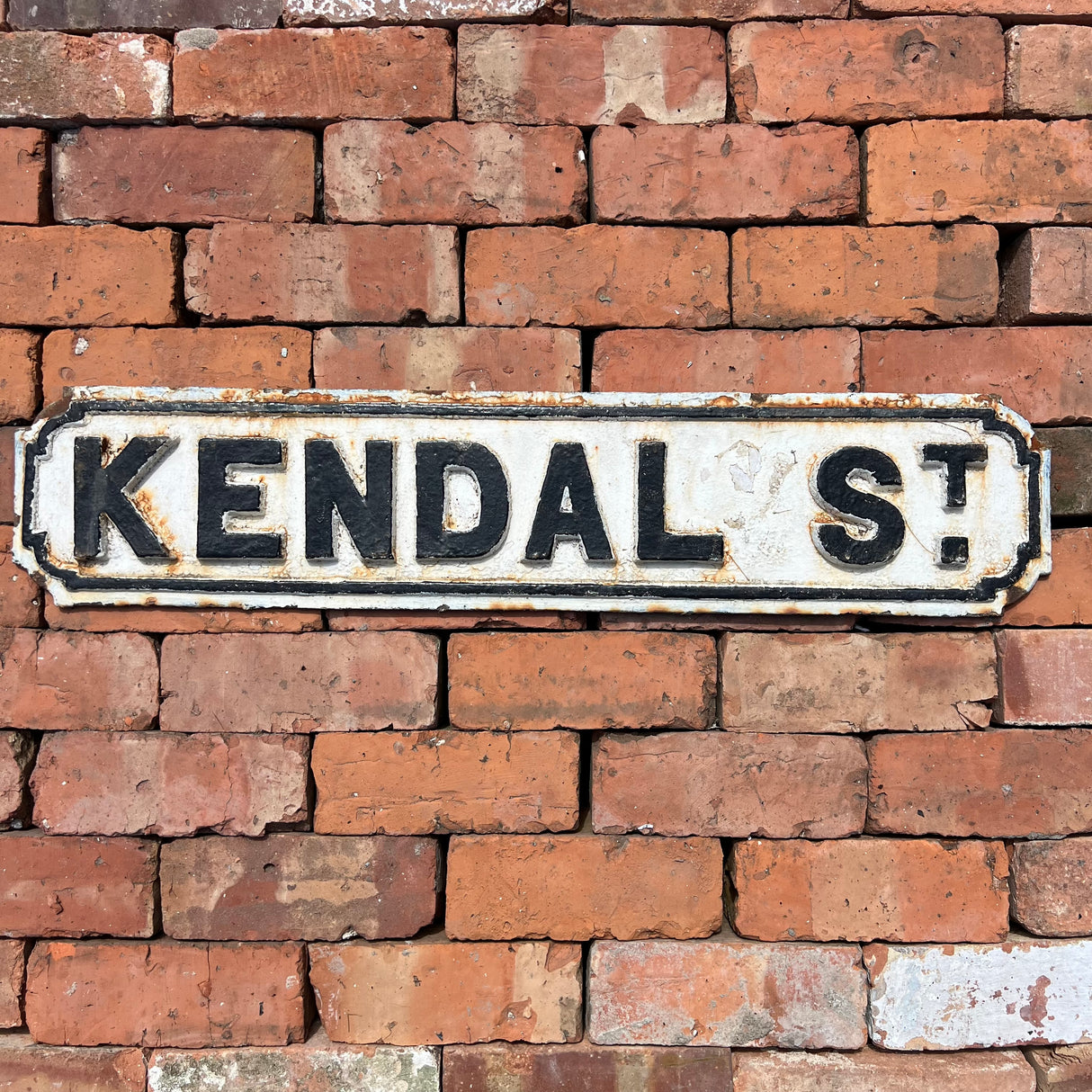 Original Cast Iron ‘Kendal St’ Street Sign