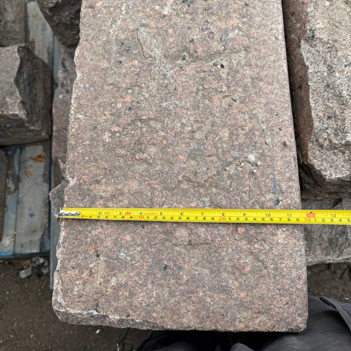 Reclaimed Pink Granite Kerbs