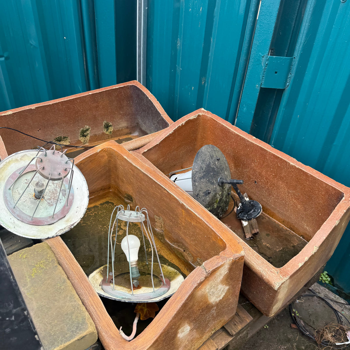 Reclaimed Brown Salt Glazed Trough
