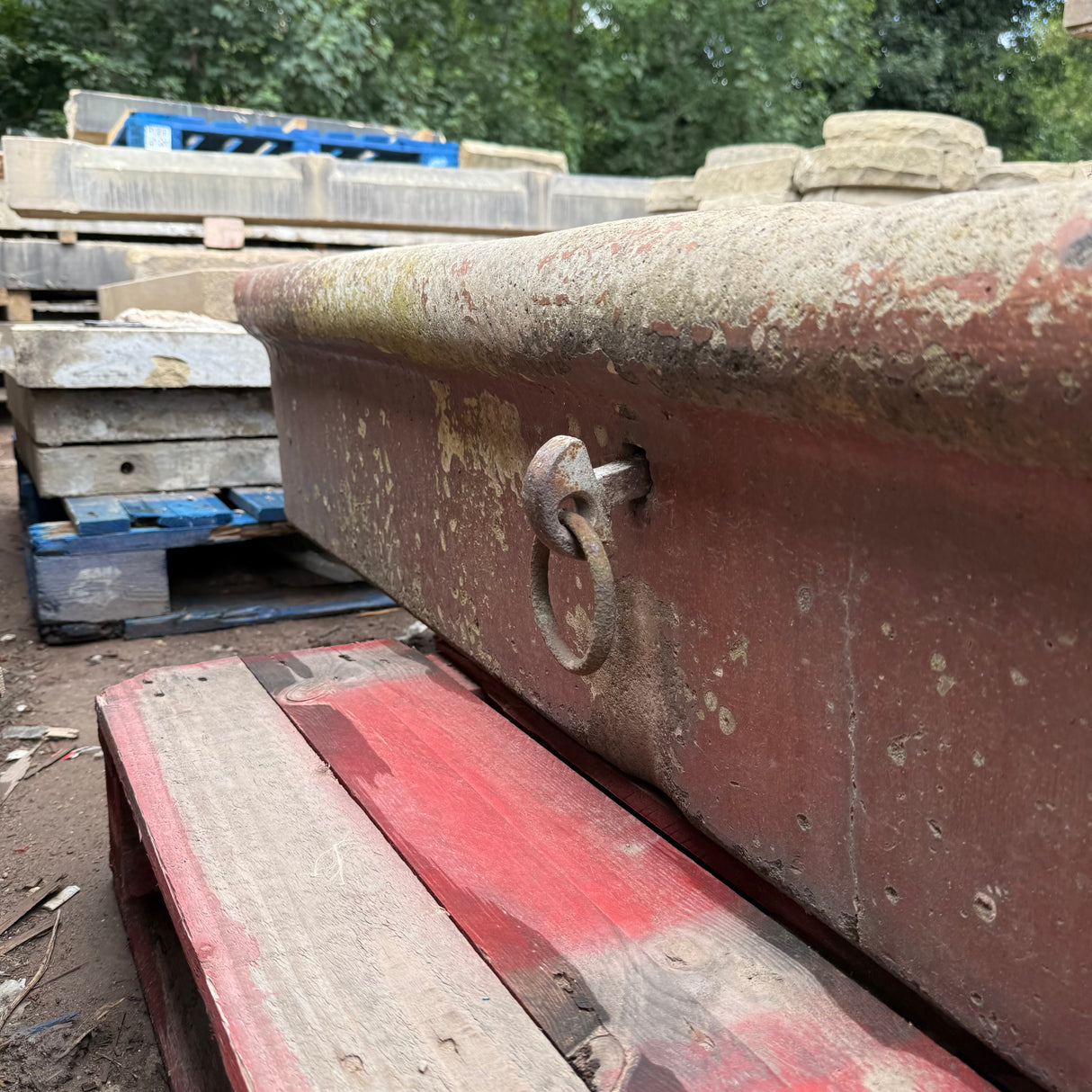 Reclaimed Brown Glazed Trough